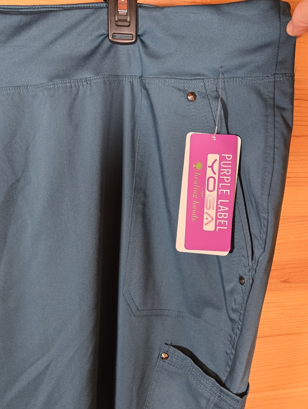 Healing Hands Purple Label Women's Scrubs Tori Pant 3XL Petite 9133P Blue NWT